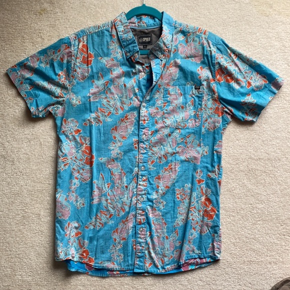 BUNDLE Men’s Flower Shirts Spyder Surf Large - Picture 4 of 6